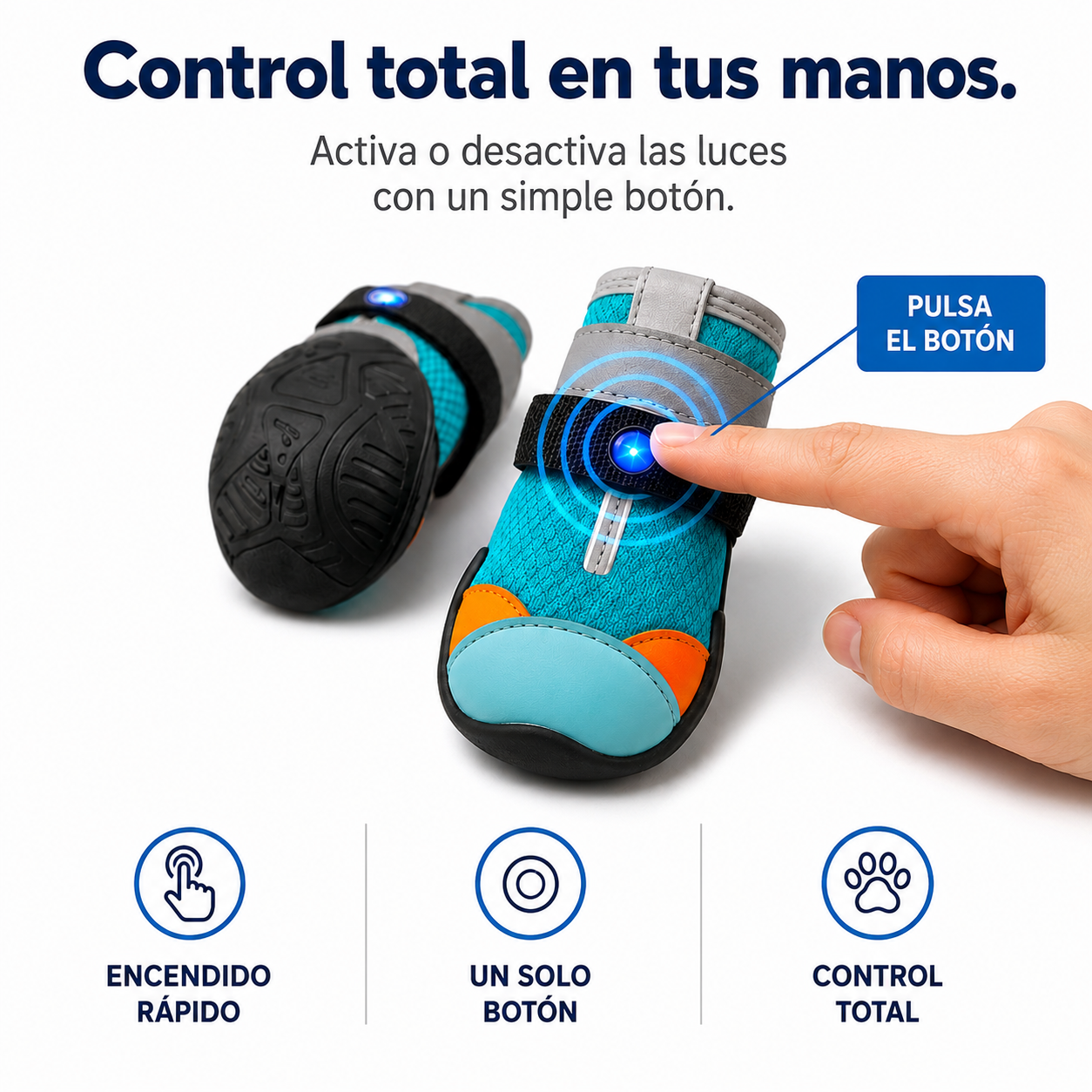 Zapatos LED Para Perros